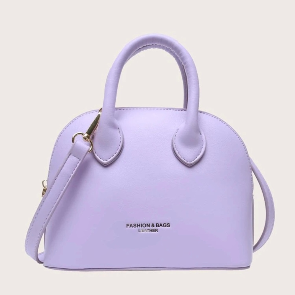 Letter Graphic Satchel Bag